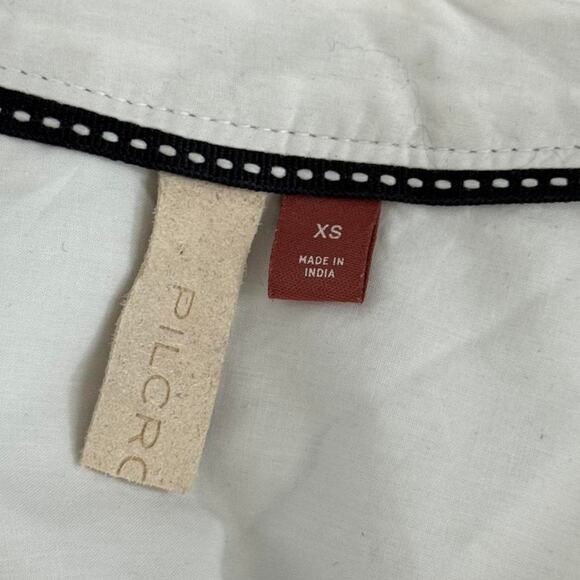 Pilcro By Anthropologie White Drawstring Poplin Buttondown | X-Small - Picture 6 of 8